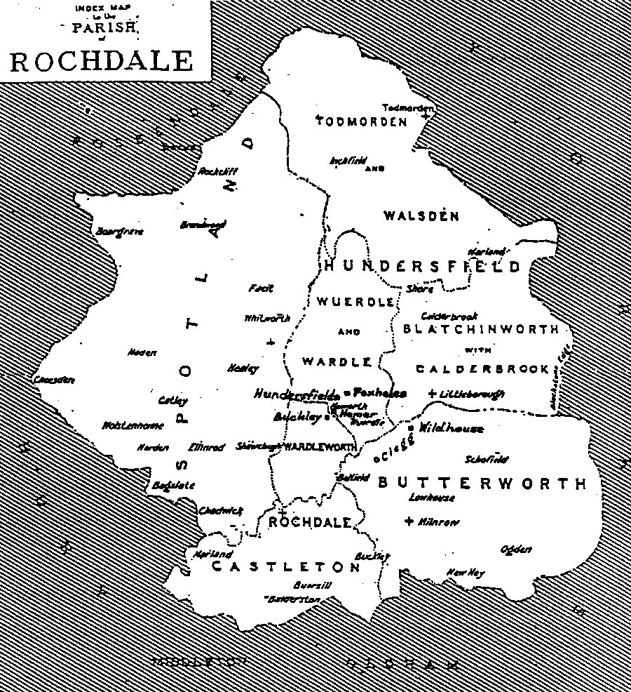Parish of Rochdale map