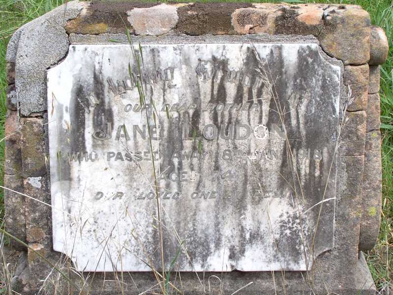 Jane Loudon headstone 1918