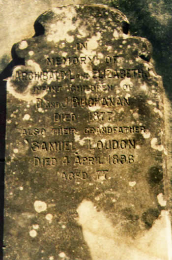 Samuel Loudon headstone